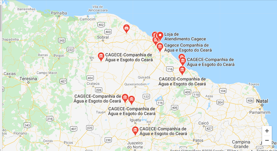 Enderecos da Cagece