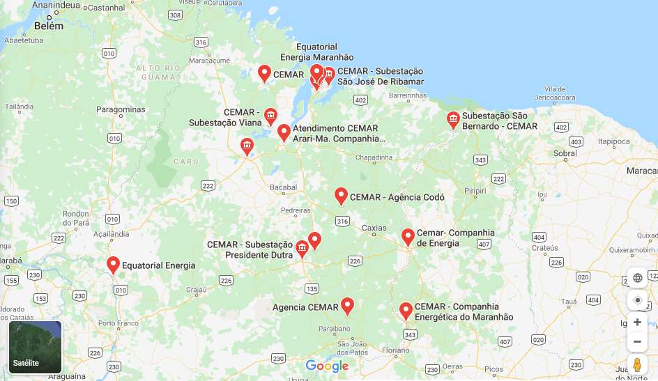 Lugares Cemar Atendimento Presencial