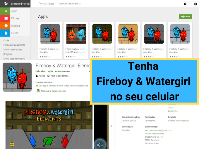 Baixe Agua e Fogo para seu celular