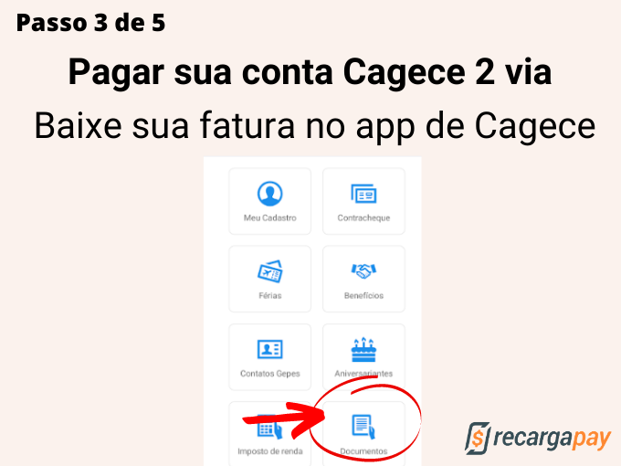 Passo 3 de 5 para Pagar sua conta Cagece 2 via