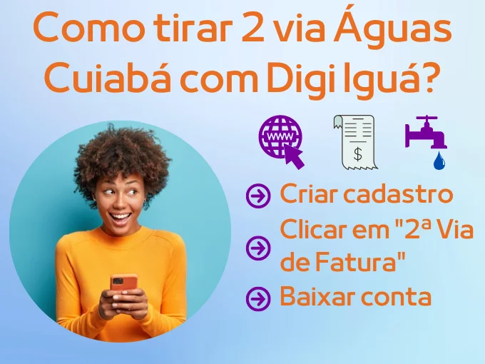 Como tirar 2 via Águas Cuiabá pela matrícula pelo Digi Iguá?