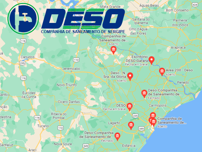 Postos de atendimento DESO escritórios