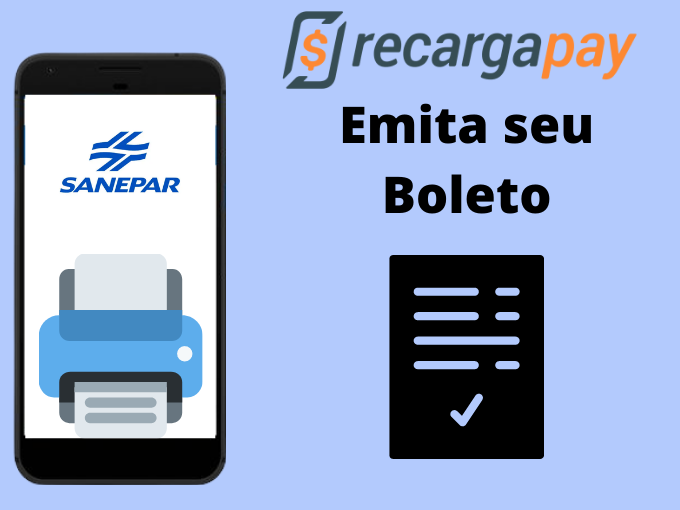 Emita o boleto sanepar