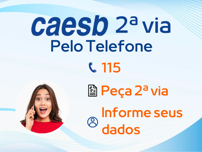 Caesb 2 via pelo telefone