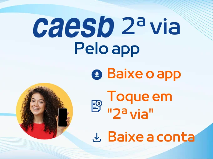 Caesb 2 via através aplicativo