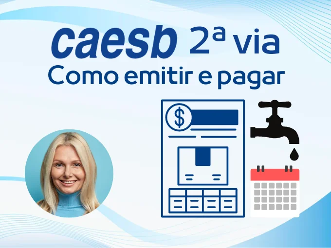 Caesb 2 via - Veja como emitir e pagar em 12x